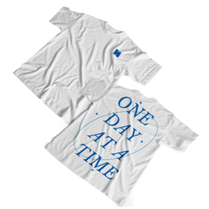 One Day at A Time Tee in Blue