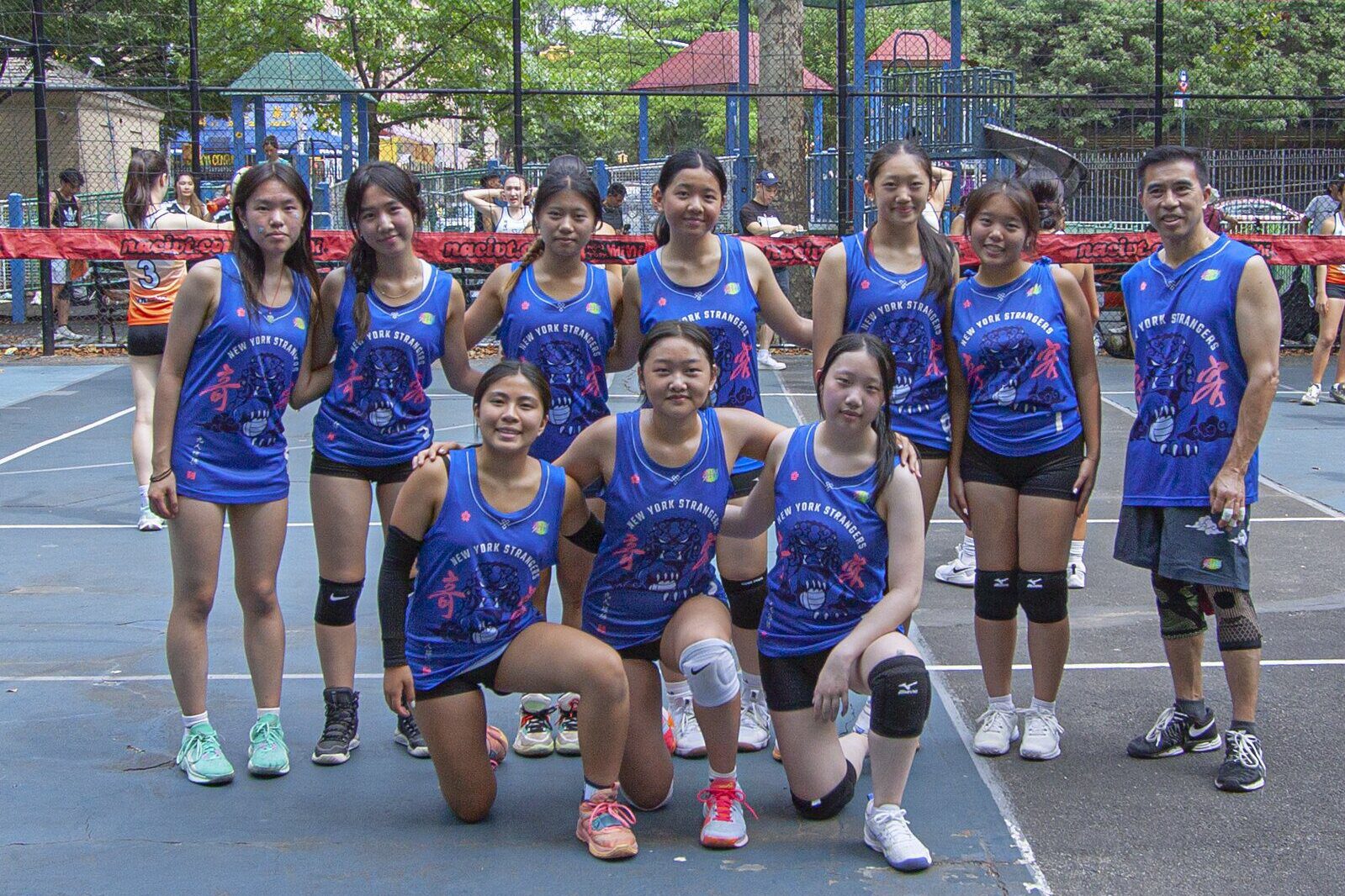 Youth girl's volleyball team